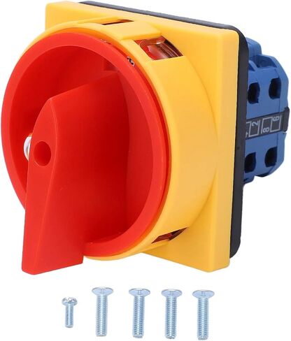 Universal Rotary Cam Changeover Switch Wear Flame Retardant Flexible Handle for Power Cut Off DC 240V AC 440V 20A Padlockable in Saudi Arabia