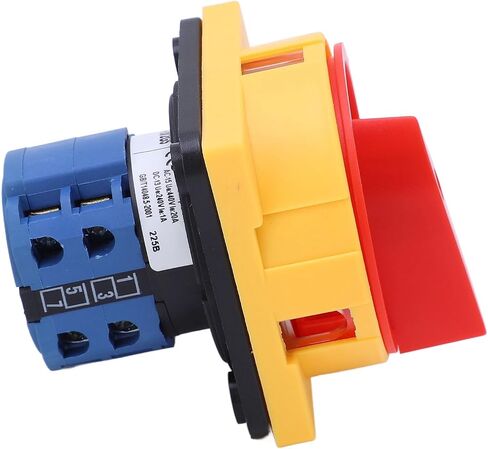 Universal Rotary Cam Changeover Switch Wear Flame Retardant Flexible Handle for Power Cut Off DC 240V AC 440V 20A Padlockable in Saudi Arabia