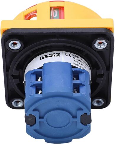 Universal Rotary Cam Changeover Switch Wear Flame Retardant Flexible Handle for Power Cut Off DC 240V AC 440V 20A Padlockable in Saudi Arabia