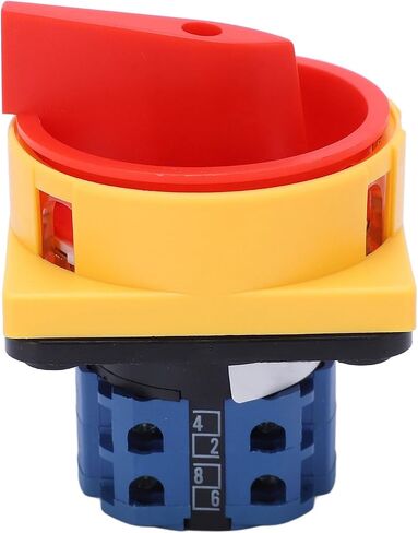 Universal Rotary Cam Changeover Switch Wear Flame Retardant Flexible Handle for Power Cut Off DC 240V AC 440V 20A Padlockable in Saudi Arabia