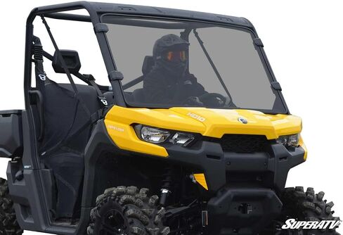 SuperATV Full Windshield for Can-Am Defender | Scratch Resistant | Dark Tint in Saudi Arabia