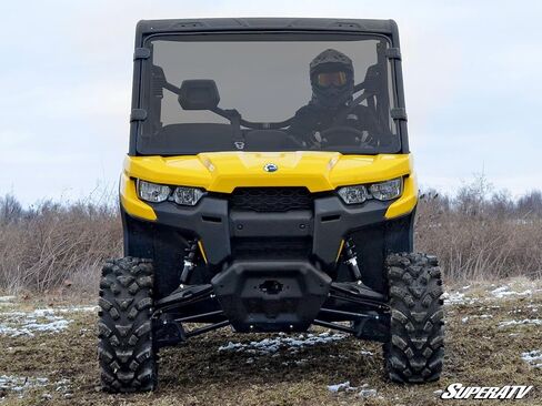 SuperATV Full Windshield for Can-Am Defender | Scratch Resistant | Dark Tint in Saudi Arabia