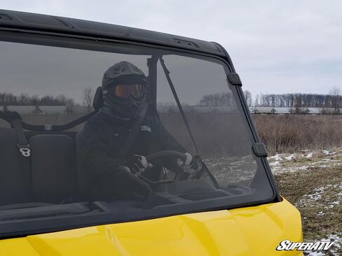 SuperATV Full Windshield for Can-Am Defender | Scratch Resistant | Dark Tint in Saudi Arabia
