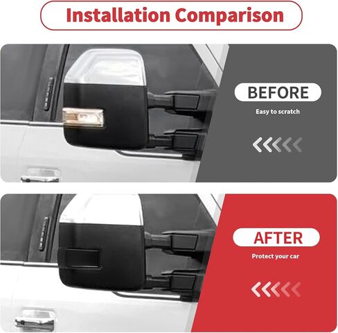 Linskip Tail Light Covers Compatible with Ford F250/F350/F450/F550 2023-2026+, Tail Lamp Guard Trim Bezels Decoration Accessories, Exterior Accessories(Smoke Dark) in Saudi Arabia