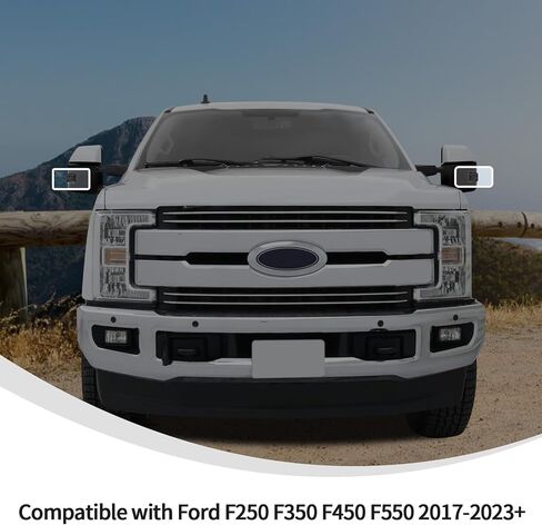 Linskip Tail Light Covers Compatible with Ford F250/F350/F450/F550 2023-2026+, Tail Lamp Guard Trim Bezels Decoration Accessories, Exterior Accessories(Smoke Dark) in Saudi Arabia