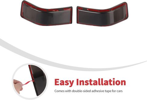 Linskip Tail Light Covers Compatible with Ford F250/F350/F450/F550 2023-2026+, Tail Lamp Guard Trim Bezels Decoration Accessories, Exterior Accessories(Smoke Dark) in Saudi Arabia