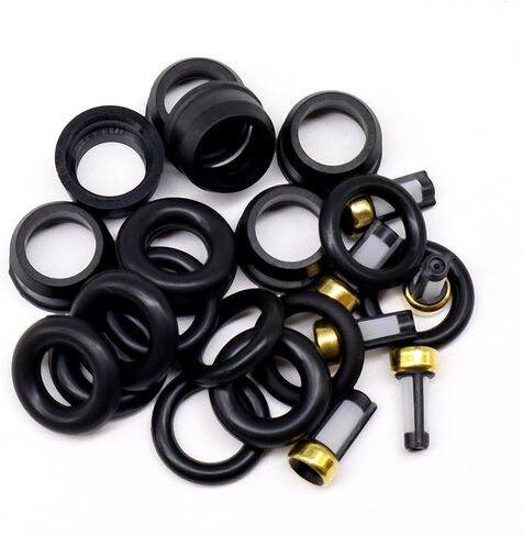 Fuel Injector O-Rings Set 12pcs O-Ring Injector Rebuild Set Compatible with Universal Vehicle Model; 6 Upper Viton O-Rings & 6 Lower Viton O-Rings Universal Repair Kits in Saudi Arabia