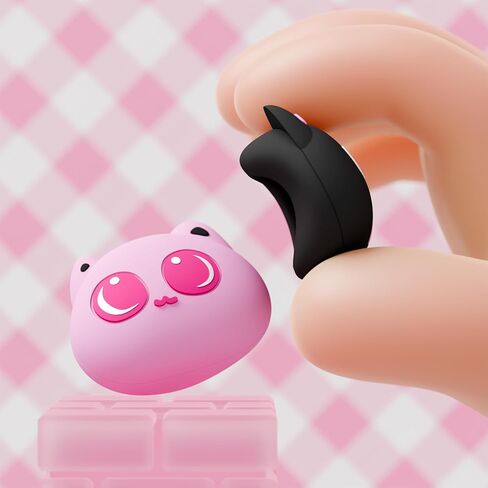 PlayVital Thumbs Cushion Caps Thumb Grip Caps for Nintendo Switch, Joystick Cover for Nintendo Switch Lite, Thumbstick Grips for OLED Joycon - PP & VV The Kitten - PP & VV The Winged Kittens in Saudi Arabia