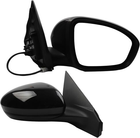 Dasbecan Right Passenger Side Mirror Compatible with Nissan Sentra 2020-2021 Non-Heated Manual Folding Power Adjustment Glass Black 3Pins Replace# NI1321326 963016LB0A in Saudi Arabia