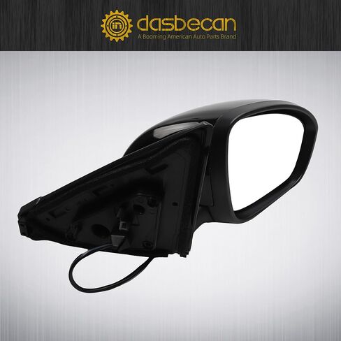 Dasbecan Right Passenger Side Mirror Compatible with Nissan Sentra 2020-2021 Non-Heated Manual Folding Power Adjustment Glass Black 3Pins Replace# NI1321326 963016LB0A in Saudi Arabia