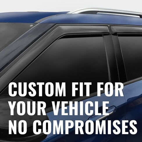 Auto Ventshade [AVS] Outside Mount Rain Guards For 1997 - 2004 Dodge Dakota, STANDARD CAB ONLY | Window Vent Visors, 2 pcs. - Smoke | 92438 in Saudi Arabia