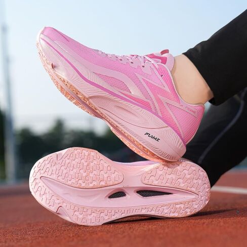 Women's Breathable Carbon Plate Running Shoes Lightweight Cushioned Professional Racing Training Sneakers for Women in Kuwait