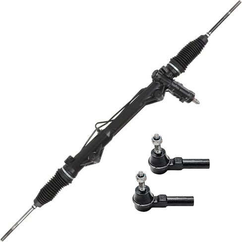 Detroit Axle - Power Steering Rack & Pinion for 2005-2010 Ford Mustang 2006 2007 2008 2009 Complete Power Steering Rack & Pinion Assembly 2 Outer Tie Rod Ends Replacement in Kuwait