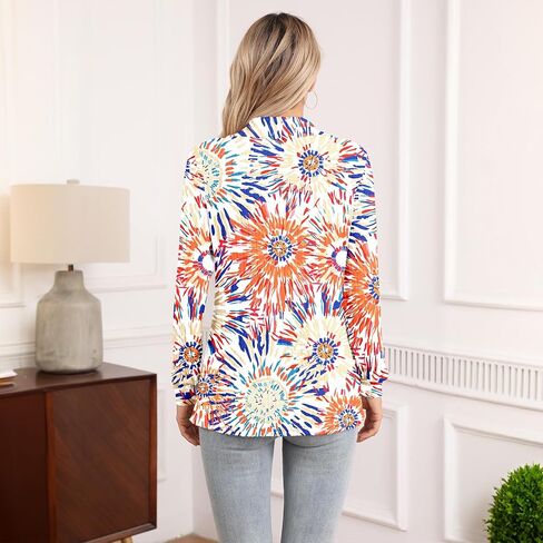 Women's Fall Long Sleeve Casual Tunic Tops Trendy Loose Blouses Lapel Half Zip T Shirt 2025 in Saudi Arabia