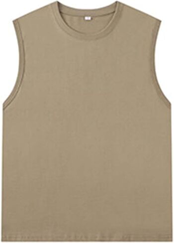 Tank Top,Workout Sleeveless for Men Women,Muscle Shirt Gyms Wash T-Shirt Running Beach Loose Fiting Undershirt in Saudi Arabia