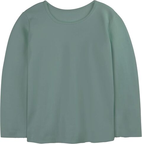 تي شيرت Mightly Girls مصنوع من القطن العضوي بأكمام طويلة ورقبة واسعة مضلعة وفقًا لمعايير التجارة العادلة in Kuwait