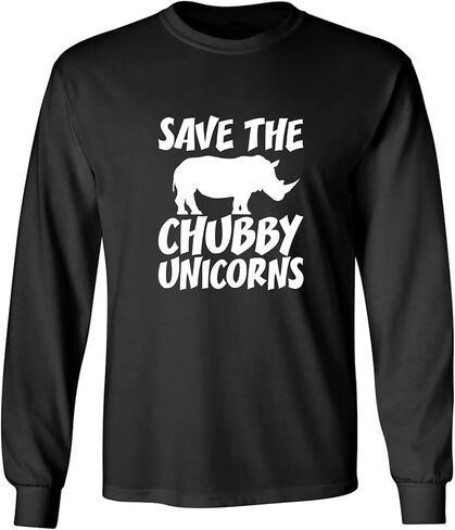 تي شيرت Save The Chubby Unicorns للكبار بأكمام طويلة in Saudi Arabia