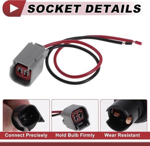 1 Set Side Marker Light Socket Wiring for Ford for Ranger 2019-2023 No.6R3Z13411BA/6R3Z-13411-BA Lamp Bulb Pigtail Connector Harness in Saudi Arabia
