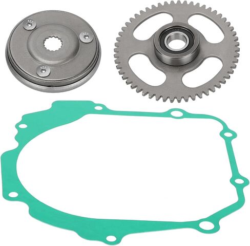 Starter Clutch Gear And Gasket Compatible With Yamaha Breeze 125 YFA-1 1989-2004 Grizzly 125 YFM125 2004-2013 in Saudi Arabia