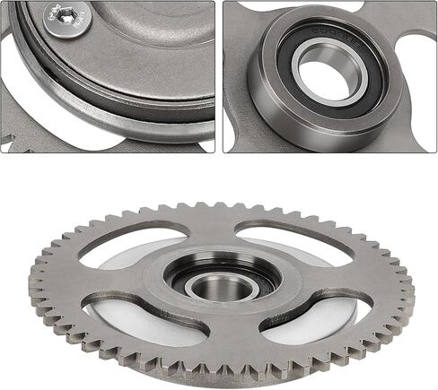 Starter Clutch Gear And Gasket Compatible With Yamaha Breeze 125 YFA-1 1989-2004 Grizzly 125 YFM125 2004-2013 in Saudi Arabia