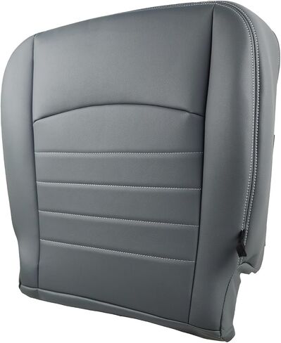 Front Bottom Seat Cover Leather |Compatible with 2013 2014 2015 2016 2017 2018 Dodge Ram 1500 2500 3500 4500 5500 Work Truck ST, OEM Replacement, Breathable, Gray, (Driver Bottom) in Saudi Arabia