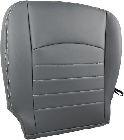 Front Bottom Seat Cover Leather |Compatible with 2013 2014 2015 2016 2017 2018 Dodge Ram 1500 2500 3500 4500 5500 Work Truck ST, OEM Replacement, Breathable, Gray, (Driver Bottom) in Saudi Arabia