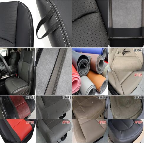 Front Bottom Seat Cover Leather |Compatible with 2013 2014 2015 2016 2017 2018 Dodge Ram 1500 2500 3500 4500 5500 Work Truck ST, OEM Replacement, Breathable, Gray, (Driver Bottom) in Saudi Arabia
