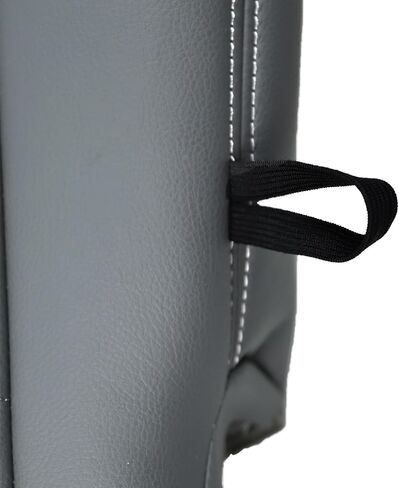 Front Bottom Seat Cover Leather |Compatible with 2013 2014 2015 2016 2017 2018 Dodge Ram 1500 2500 3500 4500 5500 Work Truck ST, OEM Replacement, Breathable, Gray, (Driver Bottom) in Saudi Arabia