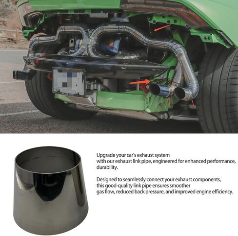 Chrome Silver SS304 Stainless Steel Adapter Connector Exhaust Mandrel Bend Elbow Pipe Concentric Reducer for Car Industrial Piping 2pcs (3 inch to 3.5 inch OD) in Kuwait