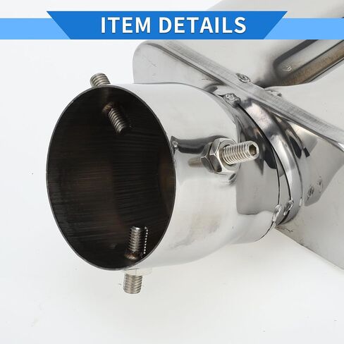 1 Pc Square Curved Slant Cut Dual Exhaust Tip for Toyota Land Cruiser Prado GDJ/TRJ150 Series 3.0" Inlet 7.1" Length Stainless Steel Black Rear in Saudi Arabia