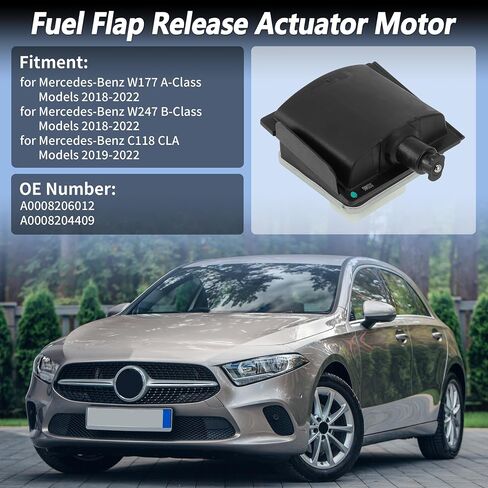 No.A0008206012 Fuel Flap Release Actuator Motor for Mercedes-Benz W177 A-Class W247 B-Class Models 2018-2022 Fuel Filler Door Opener Actuator Fuel Tank Lock Motor No.A0008204409 in Saudi Arabia