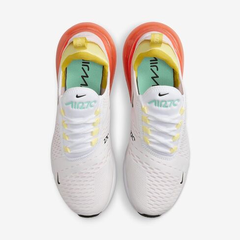 Nike Air Max 270 Women's Shoes (FZ3624-100, White/Bright Crimson/Pink Foam/Black) Size 9 in Saudi Arabia
