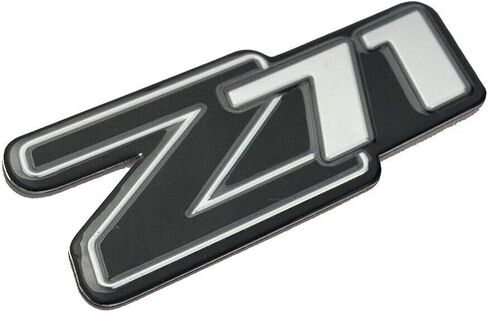 1x Z71 Emblems Aluminum Badge Sticker Rear Liftgate Side Panel Replacement For Silverado 2500Hd 3500Hd Sierra Tahoe (Chrome Gold) in Saudi Arabia
