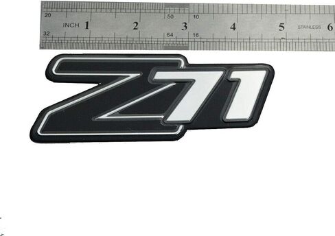 1x Z71 Emblems Aluminum Badge Sticker Rear Liftgate Side Panel Replacement For Silverado 2500Hd 3500Hd Sierra Tahoe (Chrome Gold) in Saudi Arabia