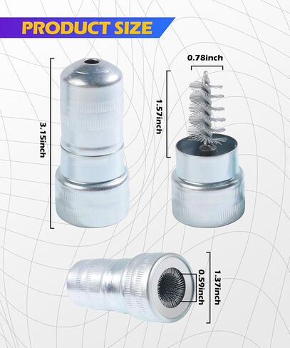 2PCS Battery Terminal Cleaner,Car Accessories Metal Vehicle Battery Post Cleaner Bristle Tool,Battery Terminal Cleaning Brush for Cleaning Top/Side Post and Terminal Connector,Fit for Car,SUV in Kuwait