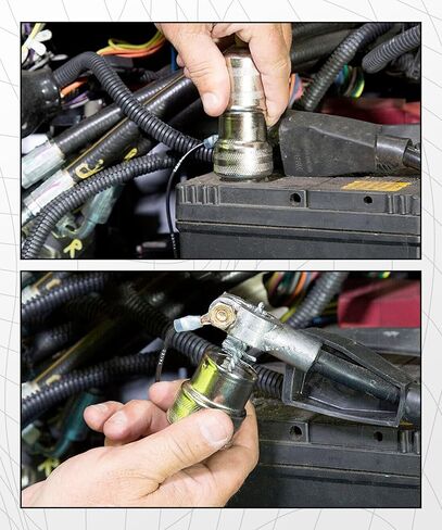 2PCS Battery Terminal Cleaner,Car Accessories Metal Vehicle Battery Post Cleaner Bristle Tool,Battery Terminal Cleaning Brush for Cleaning Top/Side Post and Terminal Connector,Fit for Car,SUV in Kuwait