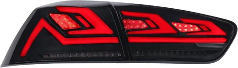 Taillight Assembly Compatible for 2008-2017 Mitsubishi Lancer EX EVO X Smoke Rear Lamp with Start Up Animation Red Brake light Sequential Turn Signal Running light in Saudi Arabia