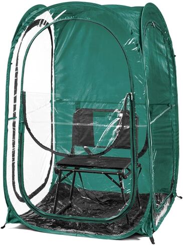 WeatherPod® The Original Shark Tank MyPod™ 1-2 Person Pop-Up Pod - Stay Warm, Dry, and Out of The Sun - Weather Pod for Sports, Rain, or Wind (Hunter Green, 46" L x 46" W x 59" H) in Kuwait