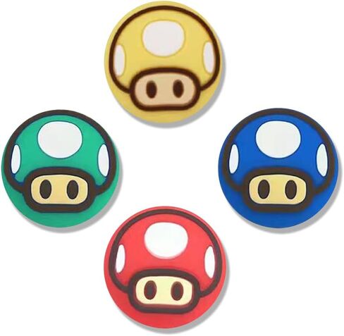 PERFECTSIGHT Switch Thumb Grips, Cute 4 PCS Joystick Caps for Nintendo Switch Lite/OLED Thumbstick Cover, Analog Stick Button Cover for NS Joycon - Glitter Octopus in Kuwait