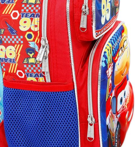 Disney Cars Mini Backpack with Lunch Box for Kids - Bundle with Pixar 12" School Bag, Lunch Box, Stickers, More | Pixar Cars School Supplies for Boys in Saudi Arabia