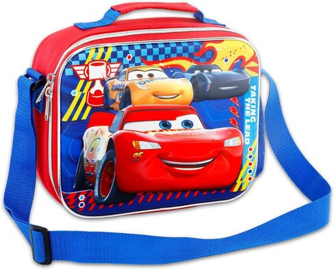 Disney Cars Mini Backpack with Lunch Box for Kids - Bundle with Pixar 12" School Bag, Lunch Box, Stickers, More | Pixar Cars School Supplies for Boys in Saudi Arabia