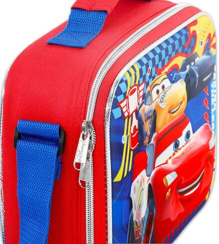 Disney Cars Mini Backpack with Lunch Box for Kids - Bundle with Pixar 12" School Bag, Lunch Box, Stickers, More | Pixar Cars School Supplies for Boys in Saudi Arabia