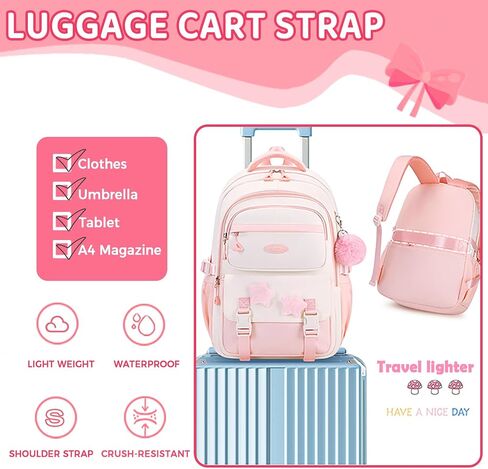Cute Backpack for Girls, Kawaii Large Capacity Bookbags for Teens Kids Preppy Aesthetic Book Bag for Elementary Middle High School with Star Pins and Furry Pendant 4+ Years Old (Pink) in Kuwait