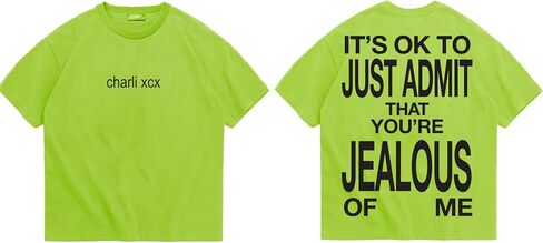 Charli XCX Unisex-Adult Offical Merch Jealous of Me T-Shirt in Saudi Arabia