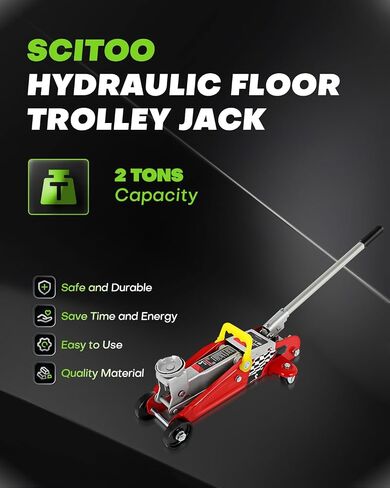 SCITOO 2 Ton (4,000 lb) Heavy Duty Hydraulic Floor Trolley Jack Car Van Trucks Liftting Tool in Saudi Arabia