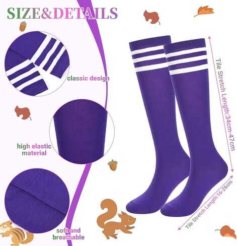 10 قطع من أزياء السنجاب تتضمن عصابات رأس السنجاب وجوارب للركبة ونظارات وربطة عنق وأربطة شعر للنساء في ملابس فريق الهالوين in Kuwait