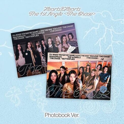 Hearts2Hearts - 1st Single [The Chase] (PhotoBook Ver.) (Random Ver.) 1ea + Official Exclusive Photocard 1ea (Random 1 Out of 8) in Saudi Arabia