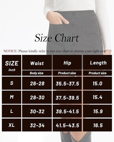 TZLDN Corduroy High Waisted Mini Skirt with Pockets Button Front A Line Short Pencil Skirts for Women Fall Winter in Saudi Arabia