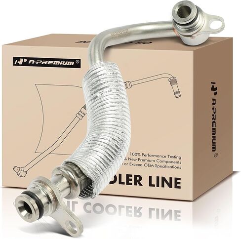 A-Premium Turbocharger Coolant Return Line Compatible with BMW 535i 2008-2011, 535i xDrive, 535xi, 740i, 740Li, 740Li xDrive, X6, 135i, 135is, M2, M235i, M235i xDrive, M240i, Z4, Replace# 11537558900 in Saudi Arabia