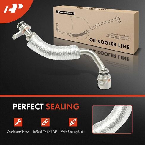 A-Premium Turbocharger Coolant Return Line Compatible with BMW 535i 2008-2011, 535i xDrive, 535xi, 740i, 740Li, 740Li xDrive, X6, 135i, 135is, M2, M235i, M235i xDrive, M240i, Z4, Replace# 11537558900 in Saudi Arabia